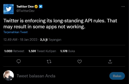 Twitter'ın Üçüncü Taraf Uygulamaları Resmen Devre Dışı Bırakıldı