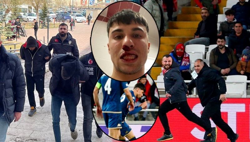 Alana girip Fiorentinalı futbolcuya saldıran Sivassporlu 2 taraftar tutuklandı