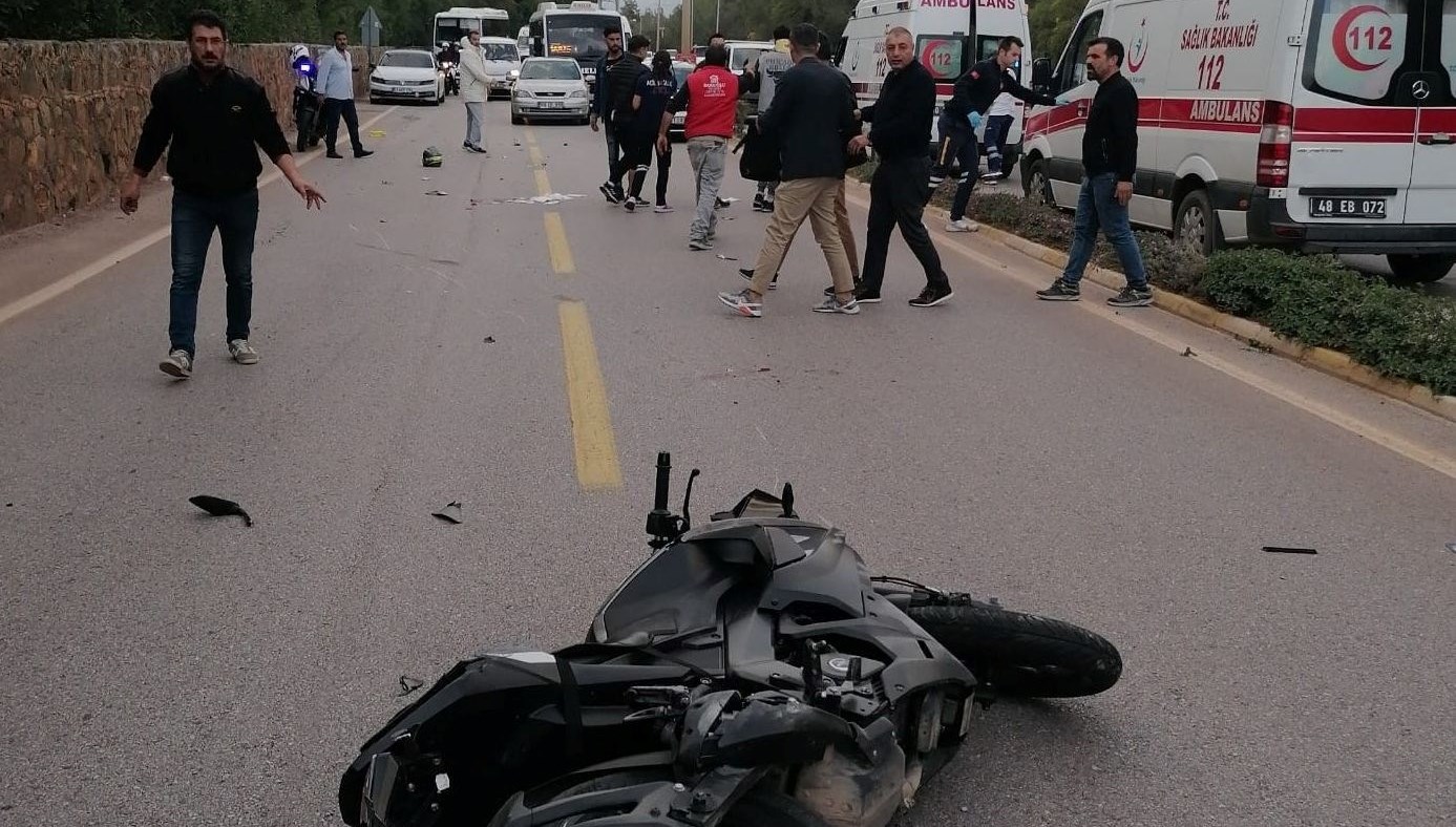 Muğla’da motosikletin çarptığı yaya hayatını kaybetti