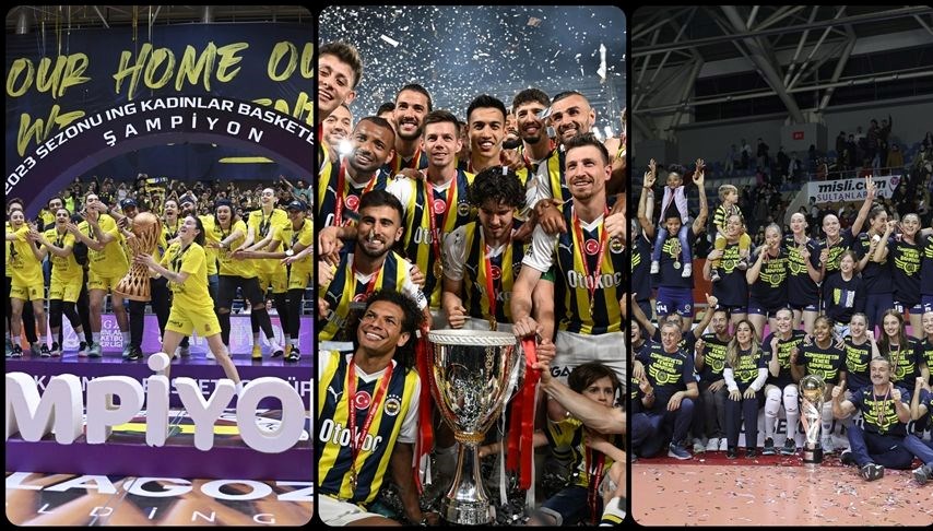 Fenerbahçe, bu dönem kadro sporlarında 9 kupa kazandı