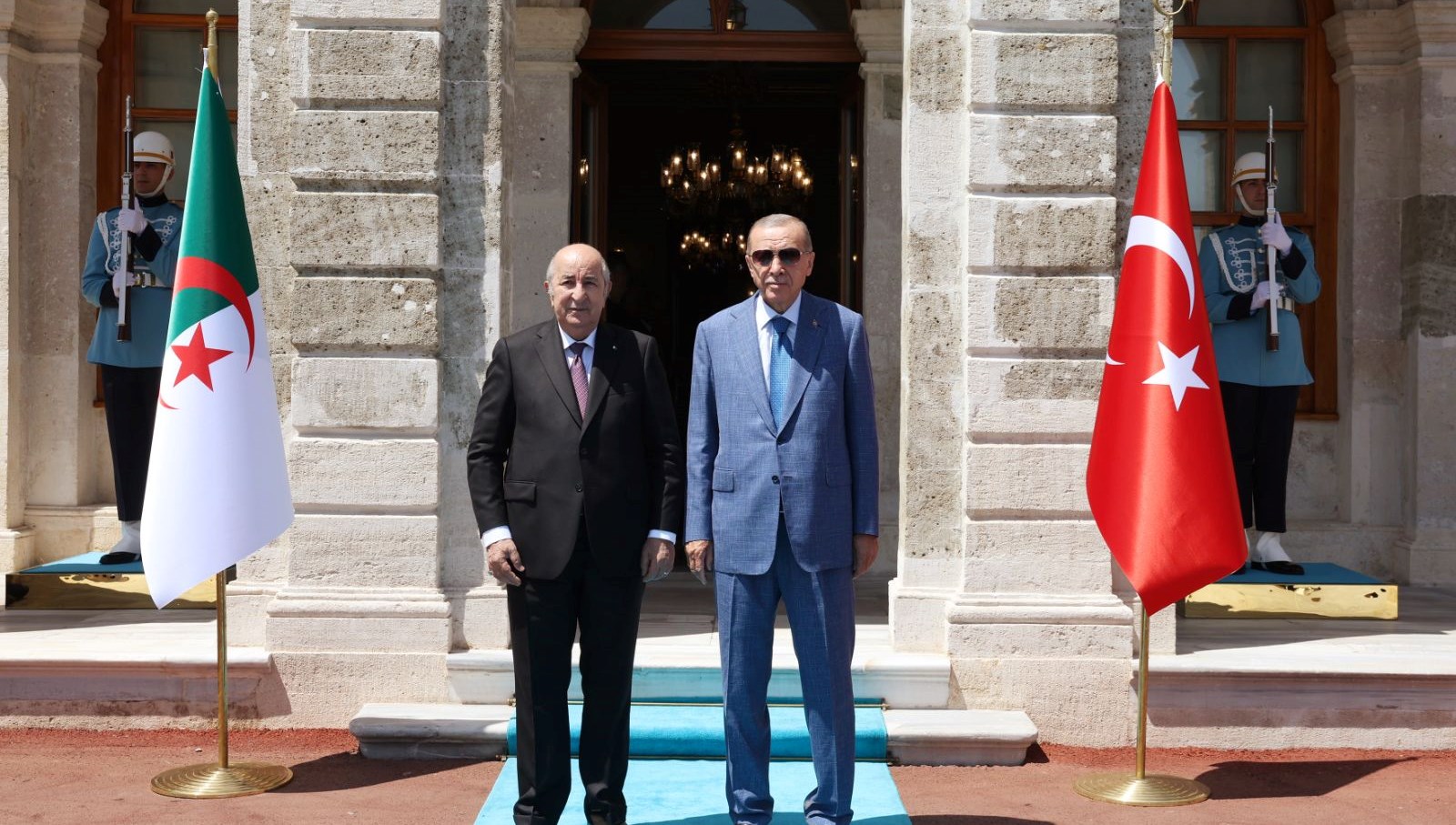 Cumhurbaşkanı Erdoğan, Cezayirli mevkidaşı Tebbun’u kabul etti