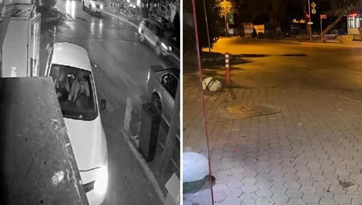 Bağdat Caddesi’nde araba büfeye çarptı